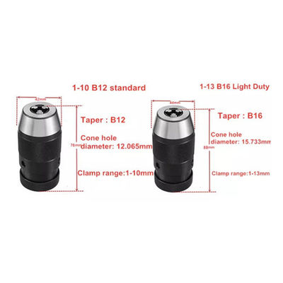 2mm-13mm Keyless Drill Chuck High Precision Self Locking Drill Chuck